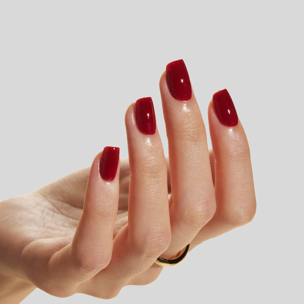 Burgundy squoval